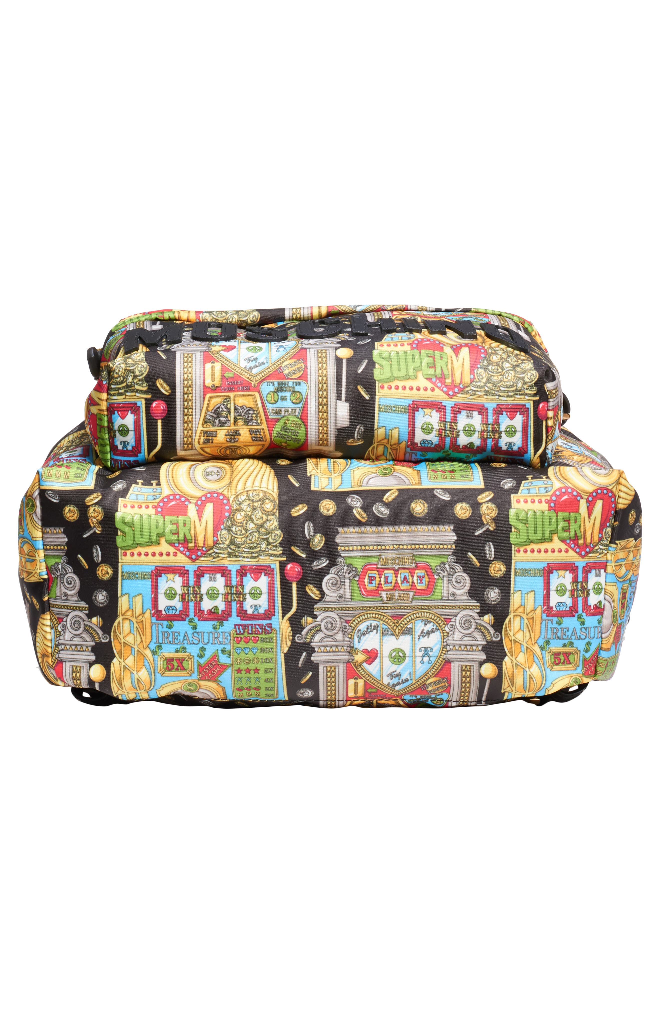 Moschino Jackpot Logo Backpack, Alternate, color, 