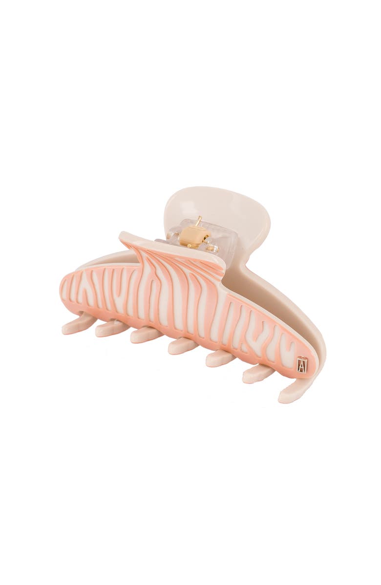Alexandre de Paris Sauvage acetate hair clip, Alternate, color, Pink