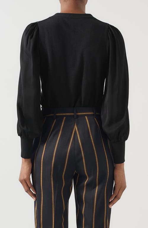 Lk Bennett L. K.bennett Lucian Wool-blend Cardigan In Black