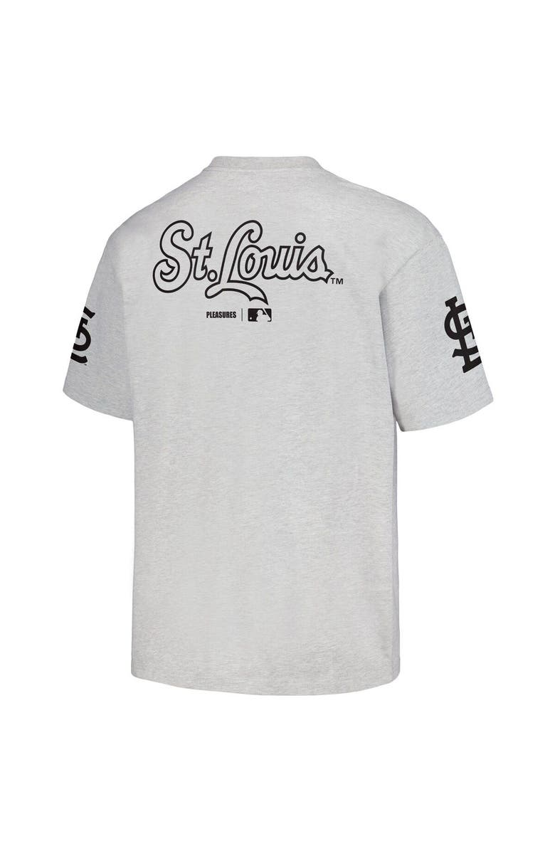 PLEASURES Men's PLEASURES  Gray St. Louis Cardinals Team T-Shirt, Alternate, color, Gray