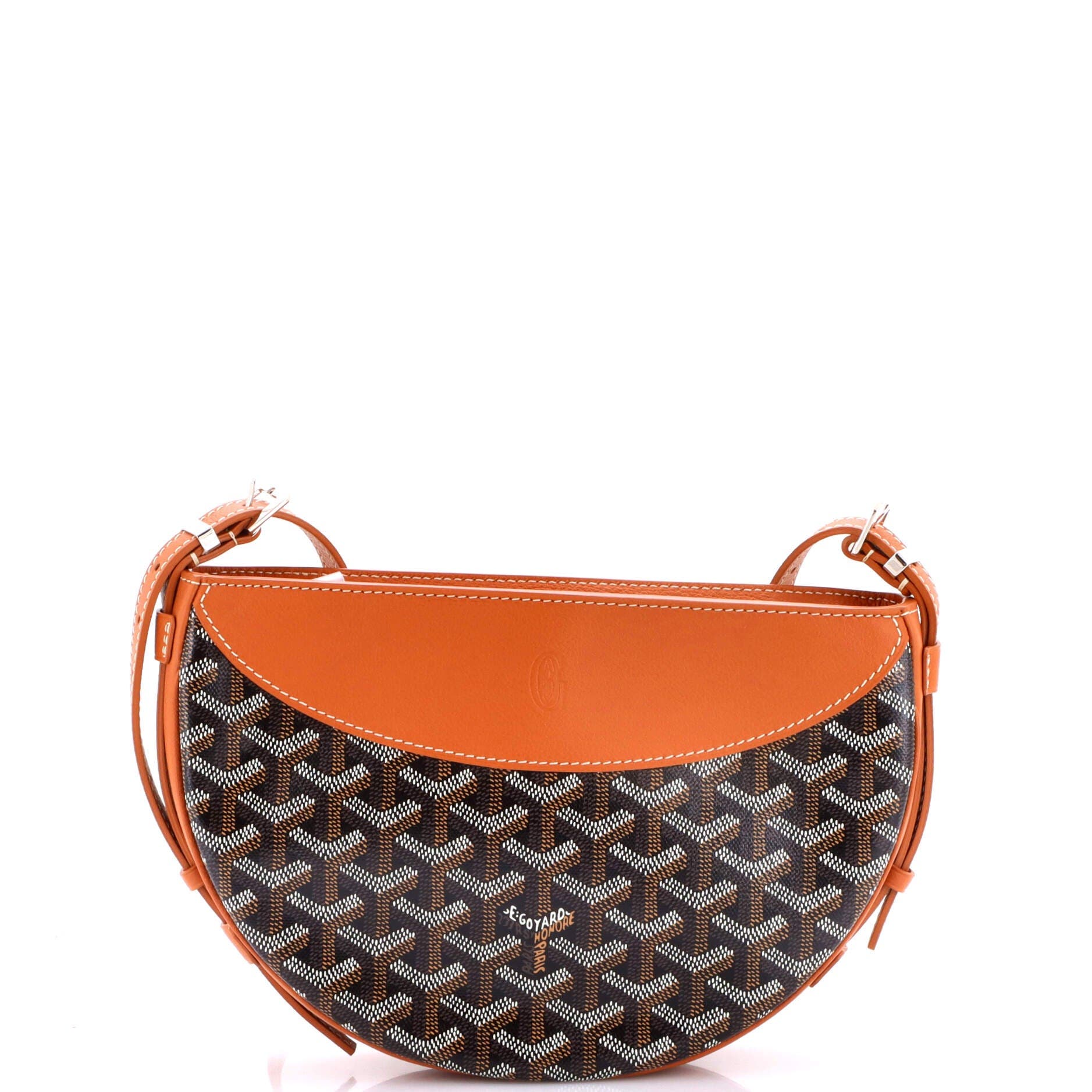 Pre-Owned Goyard Hirondelle Shoulder Bag Coated Canvas and Leather, Main, color, Brown
