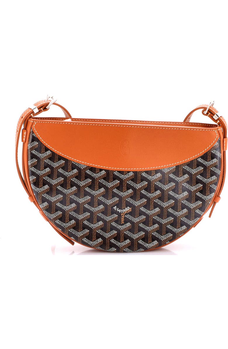Pre-Owned Goyard Hirondelle Shoulder Bag Coated Canvas and Leather, Main, color, Brown