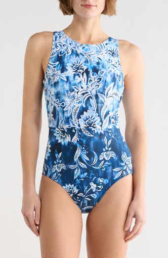 JANTZEN Farrah High Neck One-Piece Swimsuit