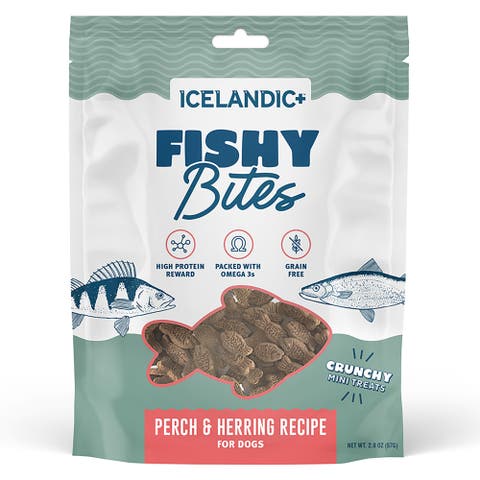 Icelandic+ Fishy Bites Perch & Herring  2oz Dog Treats
