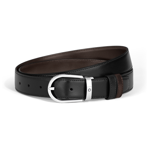 Meisterstück Leather Horseshoe 30mm Reversible Belt