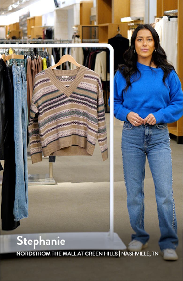 Highland Fair Isle V-Neck Sweater, sales video thumbnail