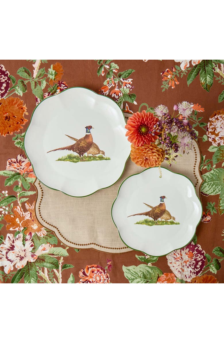 Mrs. Alice Eloise Linen Placemats, Alternate, color, Brown