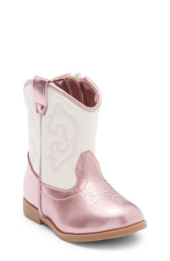Harper Canyon Kids' Gabriela Western Bootie In Pink