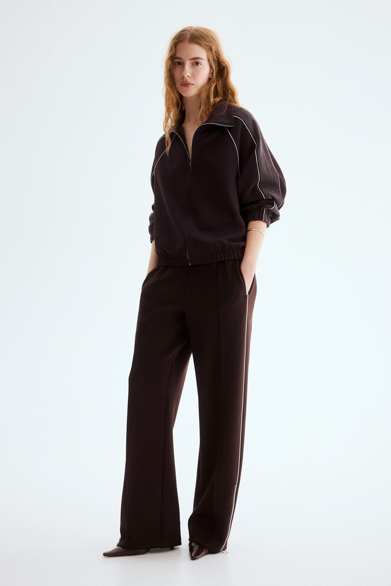 Track Jacket, Alternate, color, Dark brown