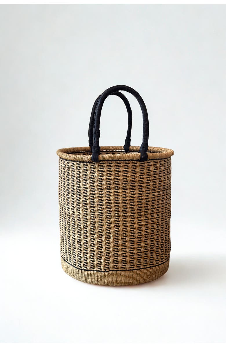 Mbare Laundry Hamper, Main, color, Vertical Stripe