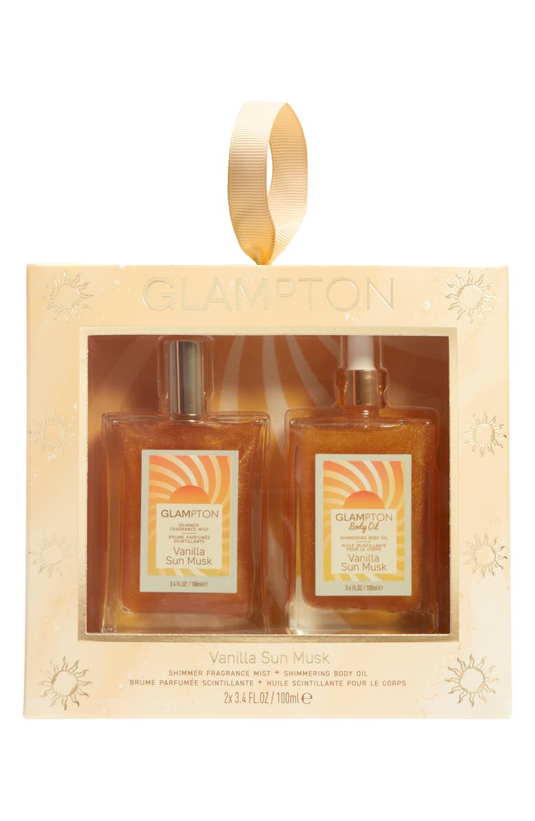 GLAMPTON Vanilla Musk Fragrance & Body Oil Set, Alternate, color, 