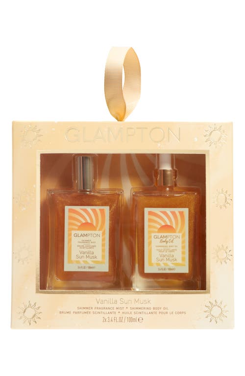 Glampton Vanilla Musk Fragrance & Body Oil Set In Transparent