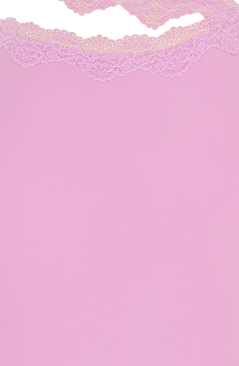 HOUSE OF CB Mathilda Lace Trim Satin Maxi Skirt, Alternate, color, 