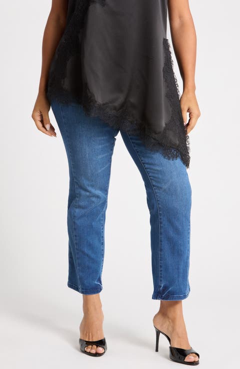 Twisted Seam Barely Bootcut Jeans