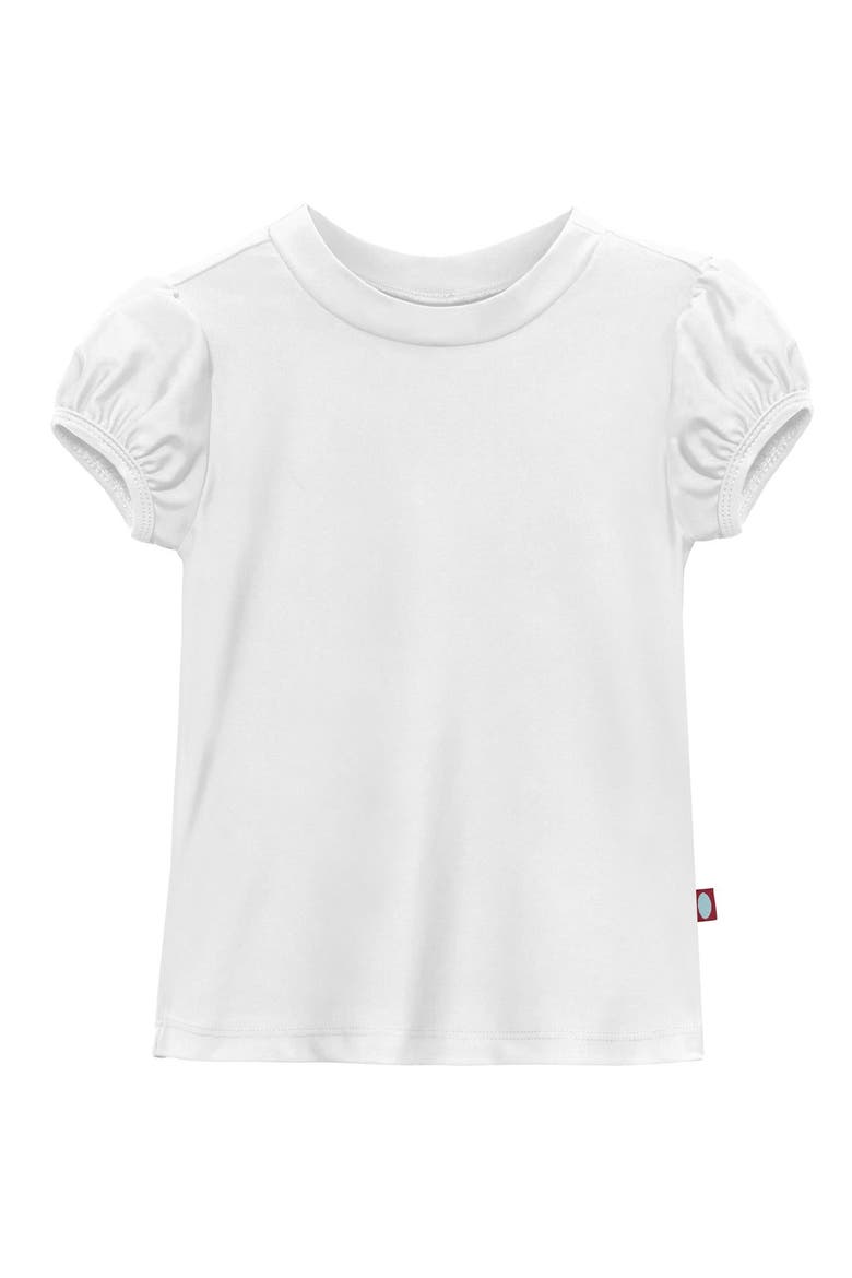 Baby Girls UPF 50+ Puff Sleeve Rashguard, Main, color, White