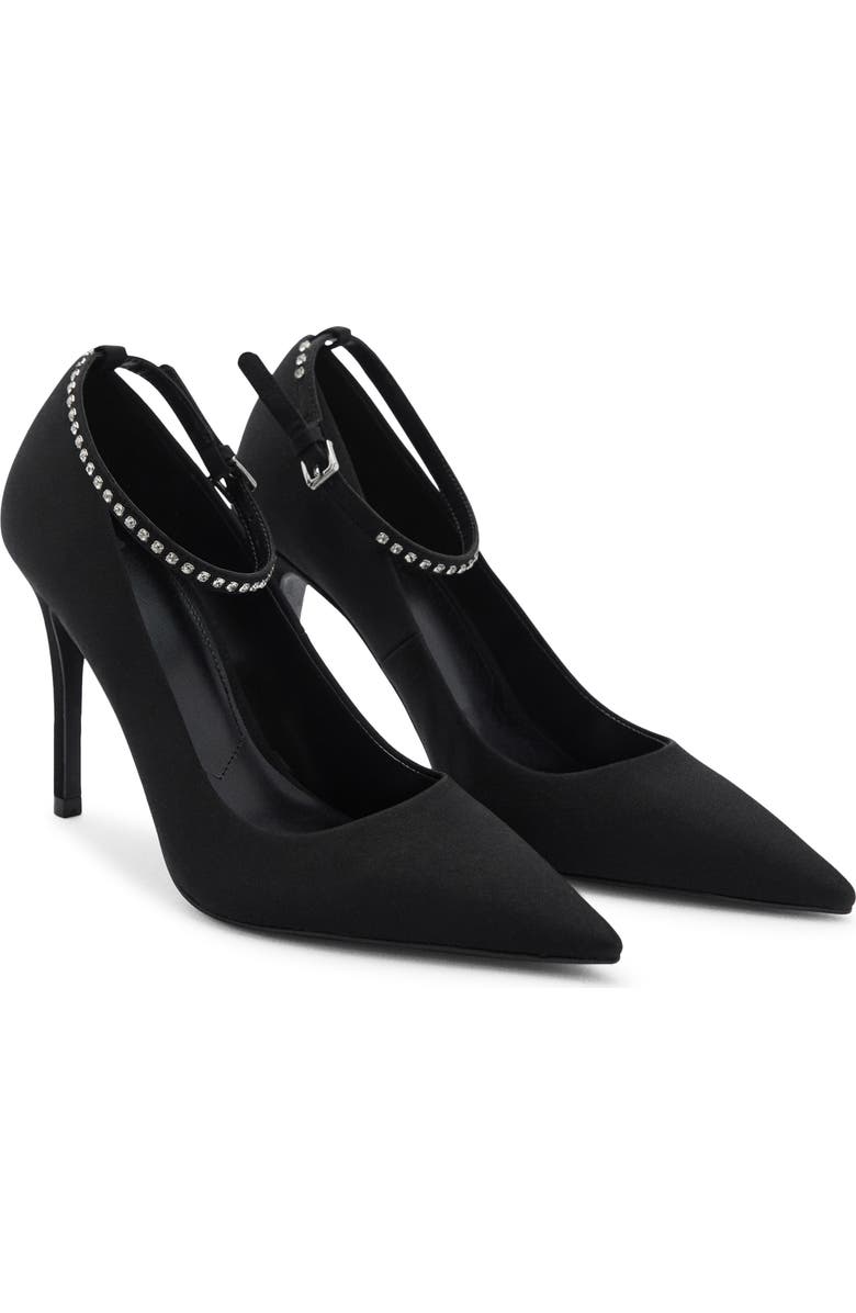 MANGO Ankle Strap Pointed Toe Pump, Main, color,