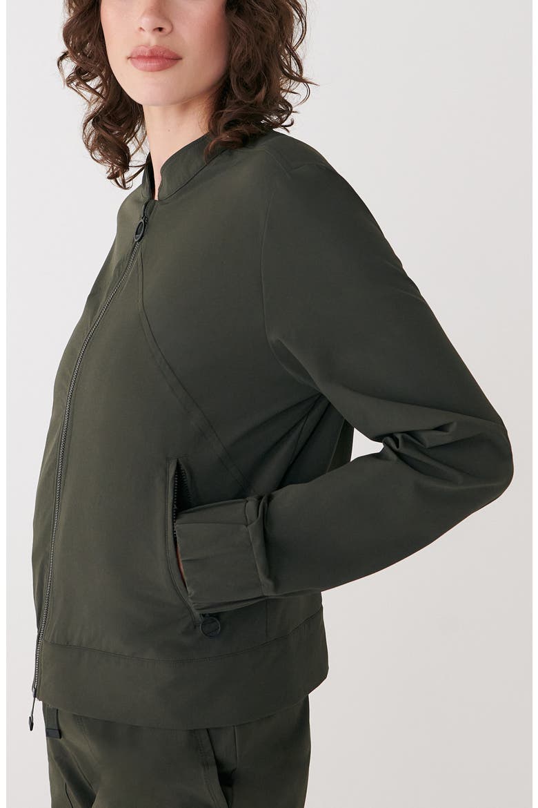 Momentum Tech Bomber Jacket, Alternate, color, OLIVE