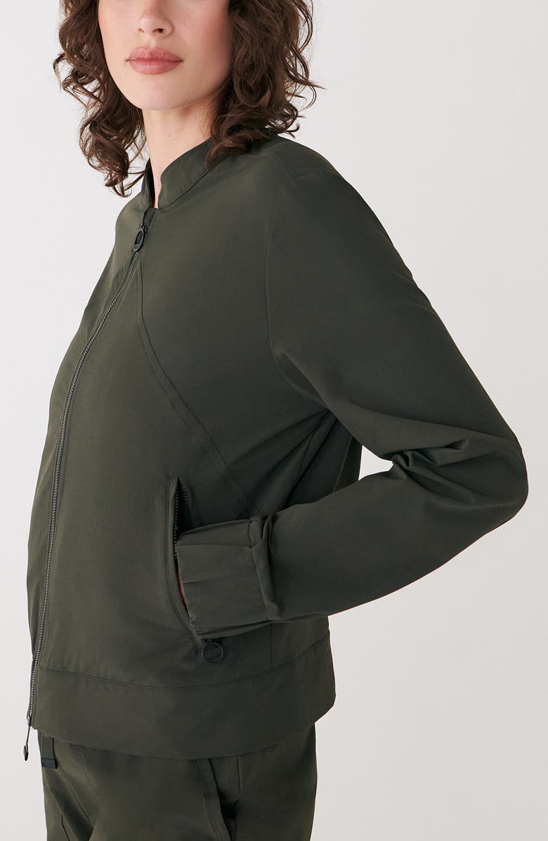 Lole Momentum Tech Bomber Jacket, Alternate, color, Olive