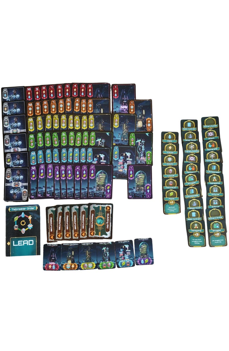 Dead Alive Games Lunar Skyline Scifi Tricktaking Card Game, Alternate, color,