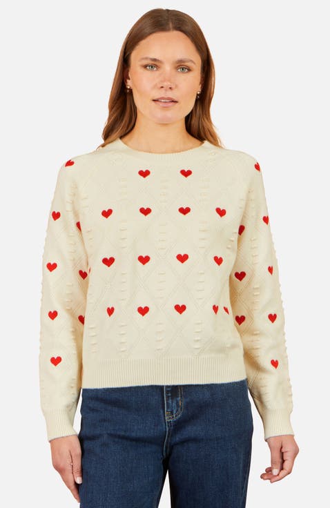Embroidered Heart Jumper