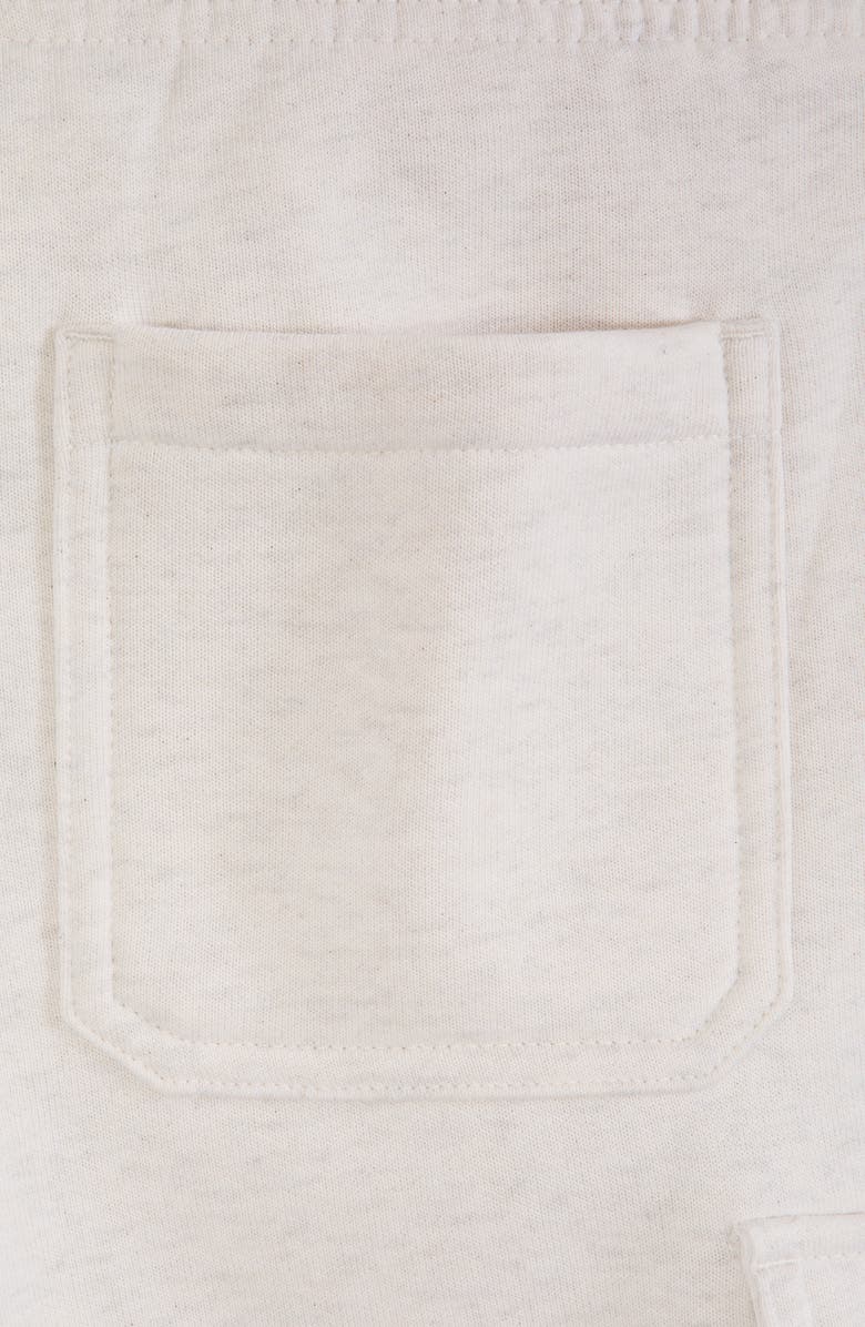 Scotch & Soda Kids' Fleece Cargo Shorts, Alternate, color, Ivory Heather