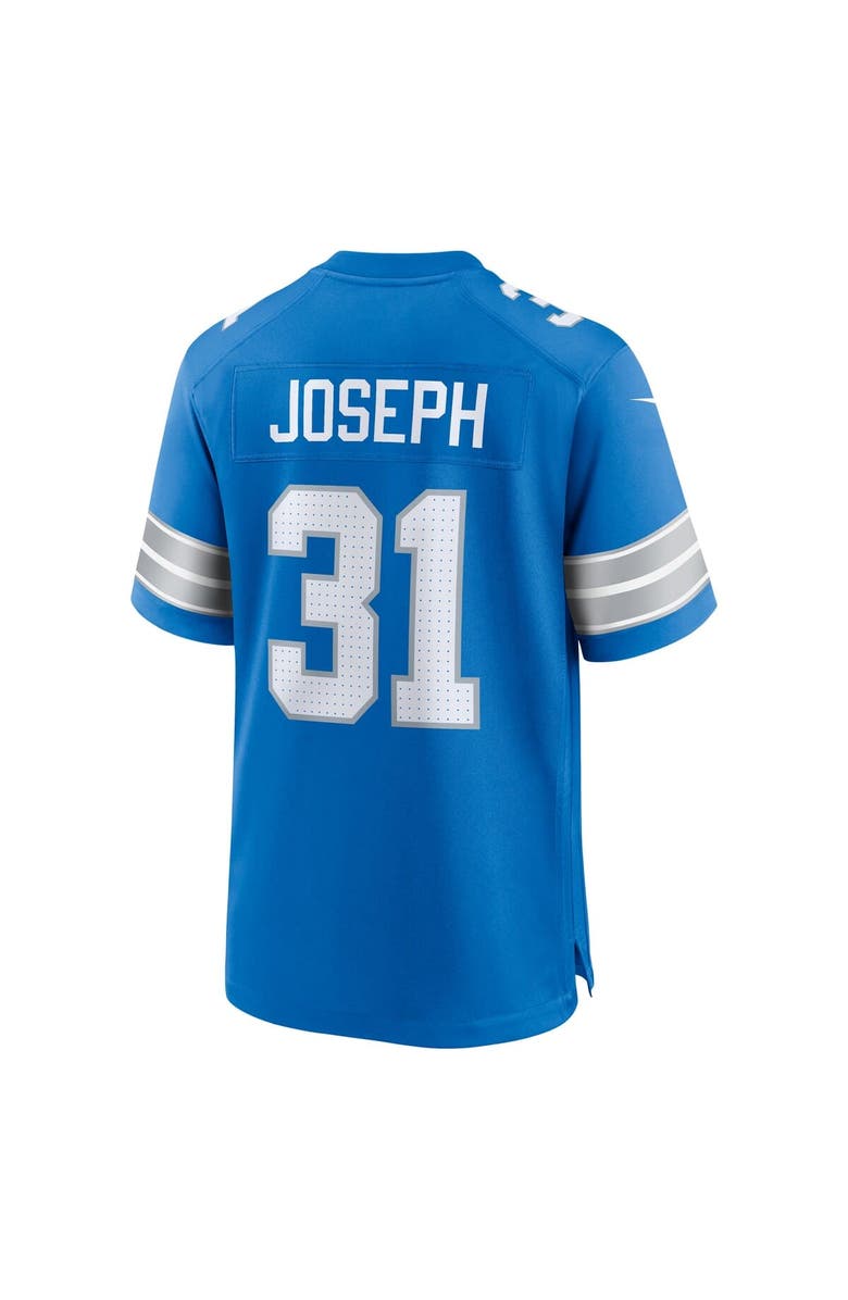 Nike Men's Nike Kerby Joseph  Blue Detroit Lions Team Game Jersey, Alternate, color, Blue