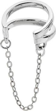 Lucy Quartermaine Art Deco Cuff With Chain