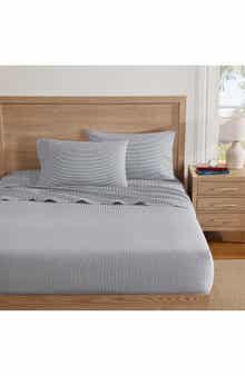Tommy Hilfiger Highland Ticking Stripe Cotton Fitted Sheet