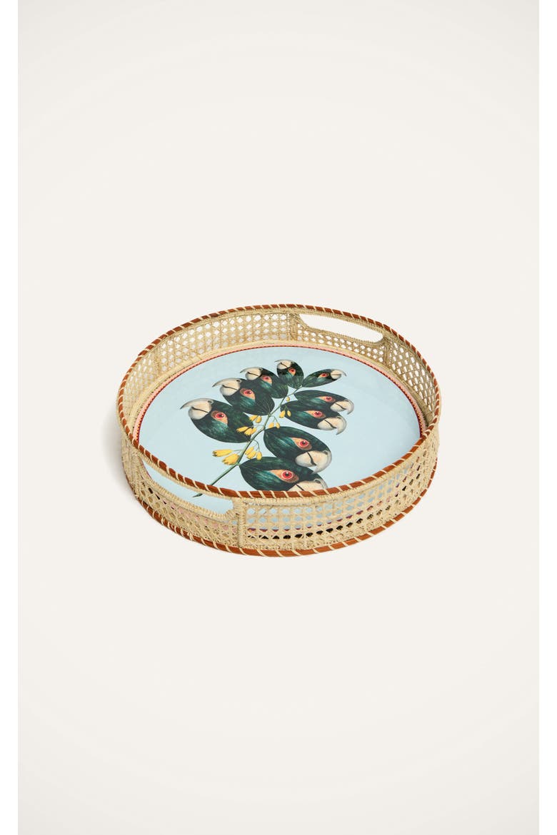 Disk Placemat, Alternate, color, Parrotstem Light Blue