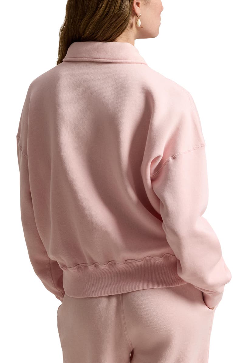 Polo Ralph Lauren Fleece Quarter Zip Pullover, Alternate, color, Pink Sand