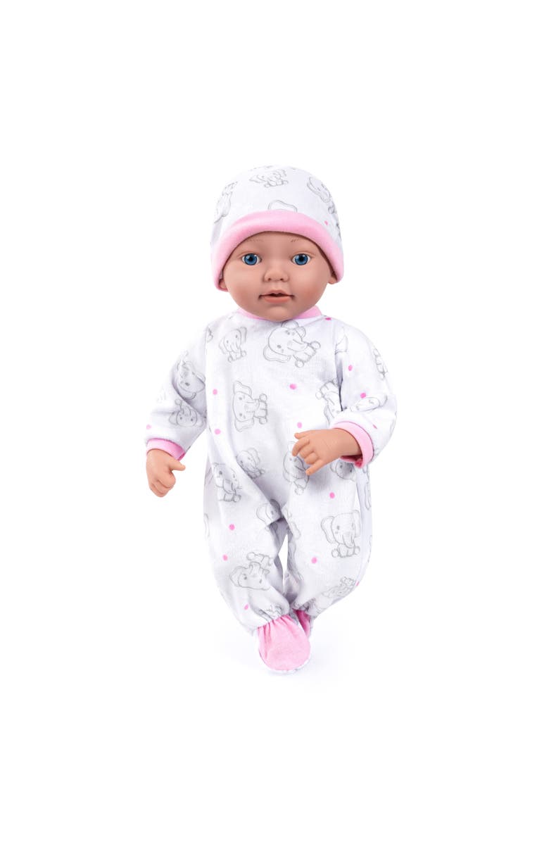 Bayer Design Reborn 15 Inch Baby Doll Set White Pink Elephant, Alternate, color, Multicolored