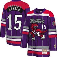 Mitchell & Ness Youth Mitchell & Ness Vince Carter Purple Toronto Raptors Maxxed Out 2.0 Fashion Hockey Jersey