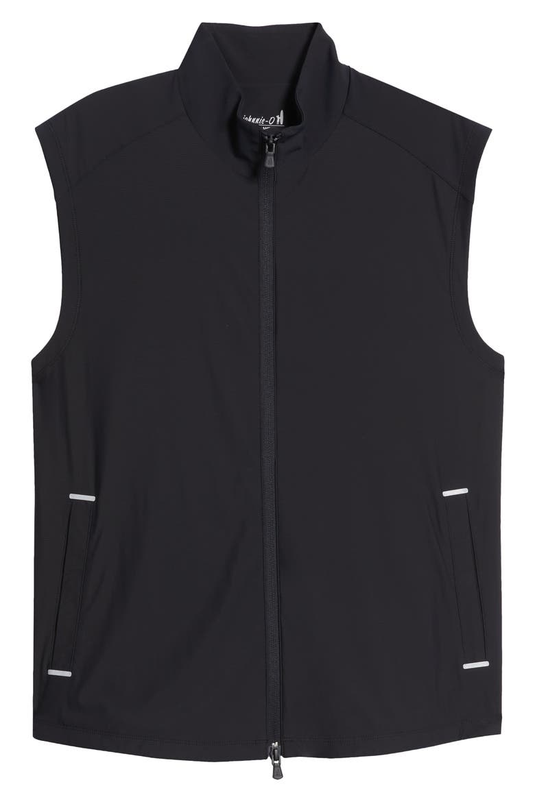 Zimmer Stretch Nylon Vest, Alternate, color, BLACK
