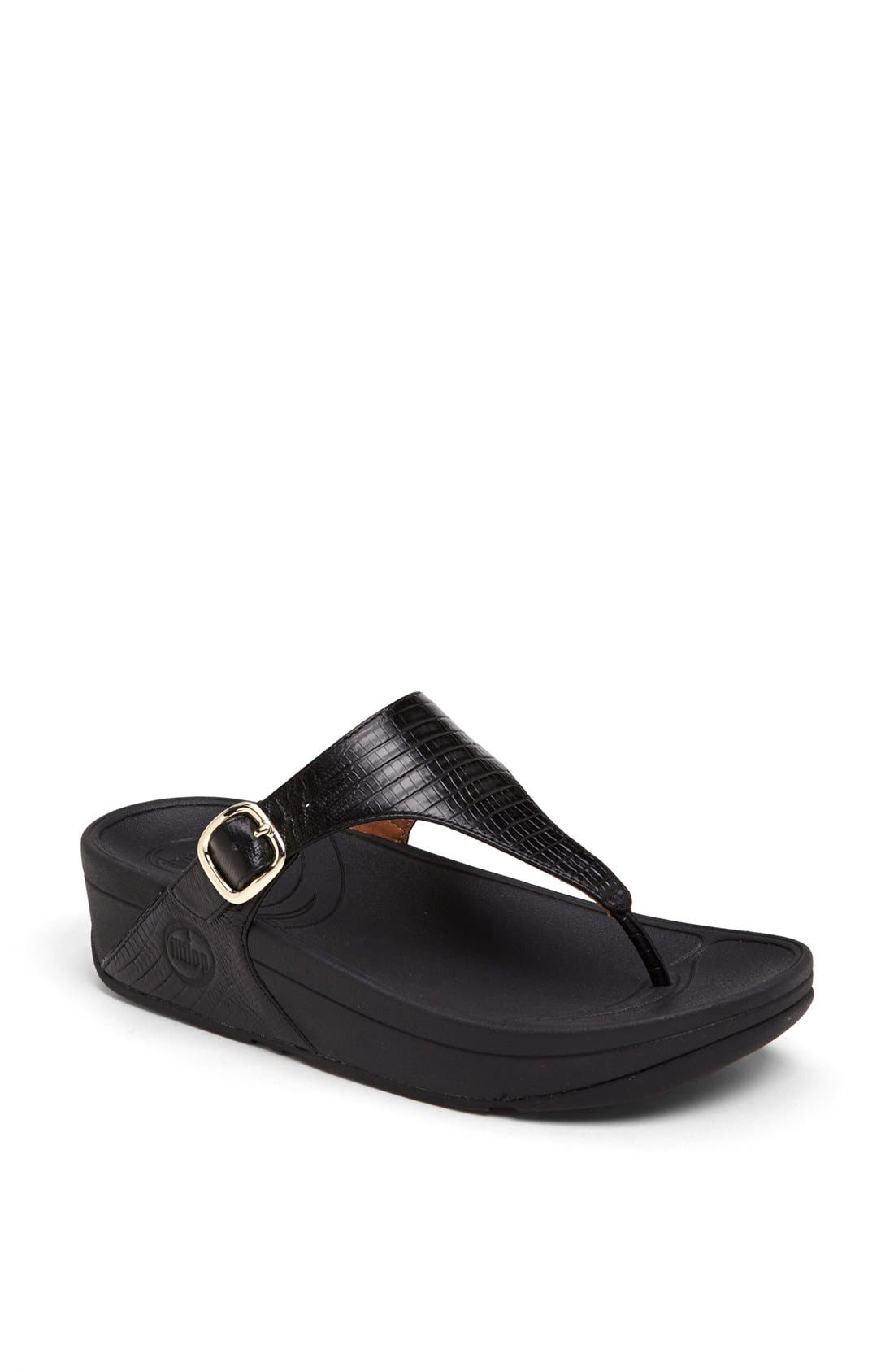 'The Skinny™' Flip Flop, Main, color, BLACK