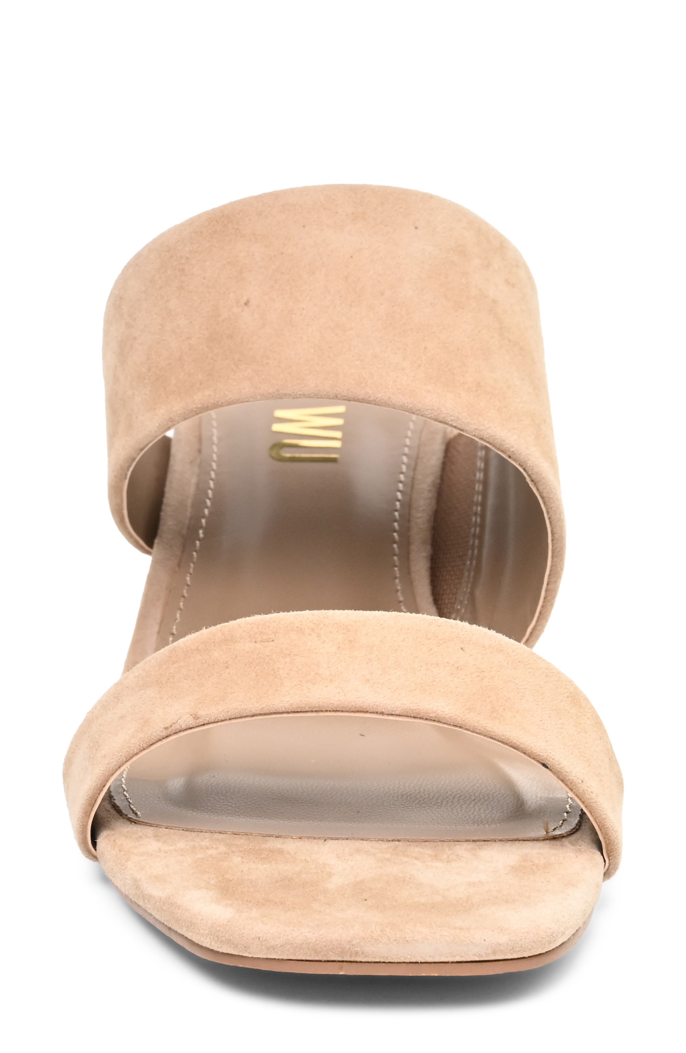 Jammie Leather Block Heel Sandal, Alternate, color, TAUPE KID SUEDE