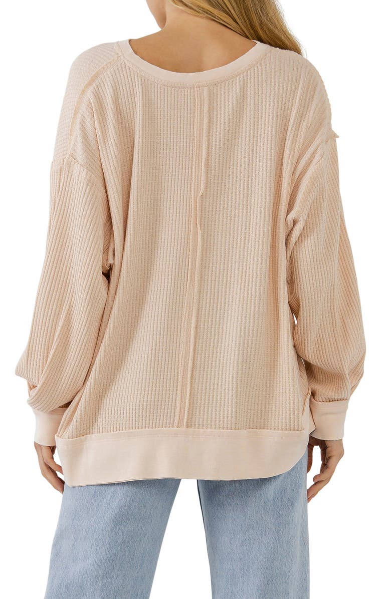 Free the Roses Thermal Pullover, Alternate, color, 