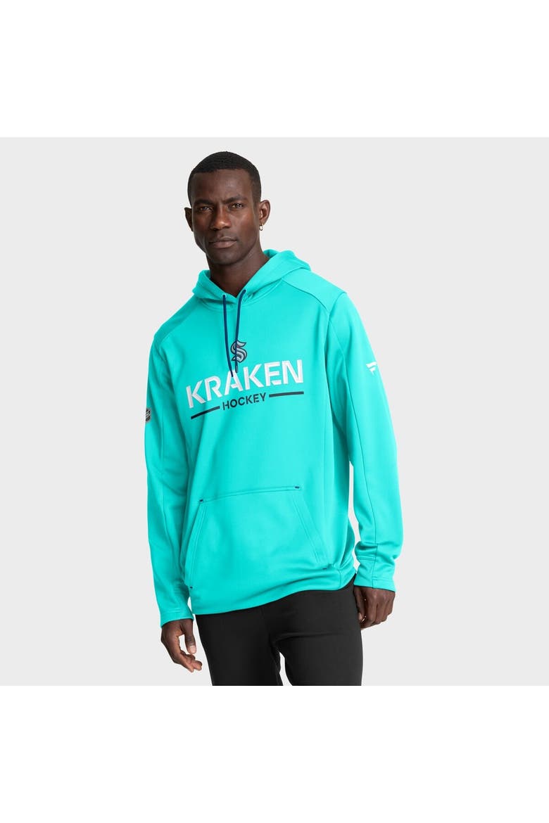 Men's Fanatics Light Blue Seattle Kraken Authentic Pro Rink Hoodie, Main, color, Light Blue