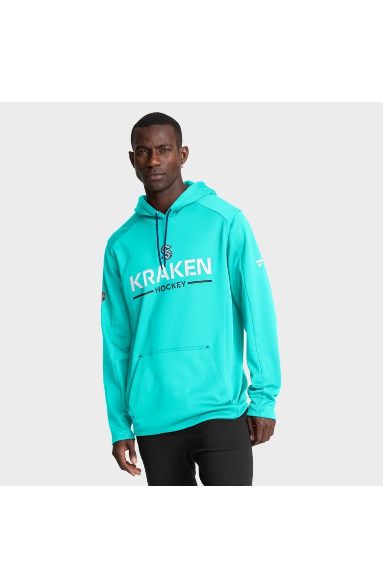 FANATICS Men's Fanatics Light Blue Seattle Kraken Authentic Pro Rink Hoodie, Main, color, Light Blue