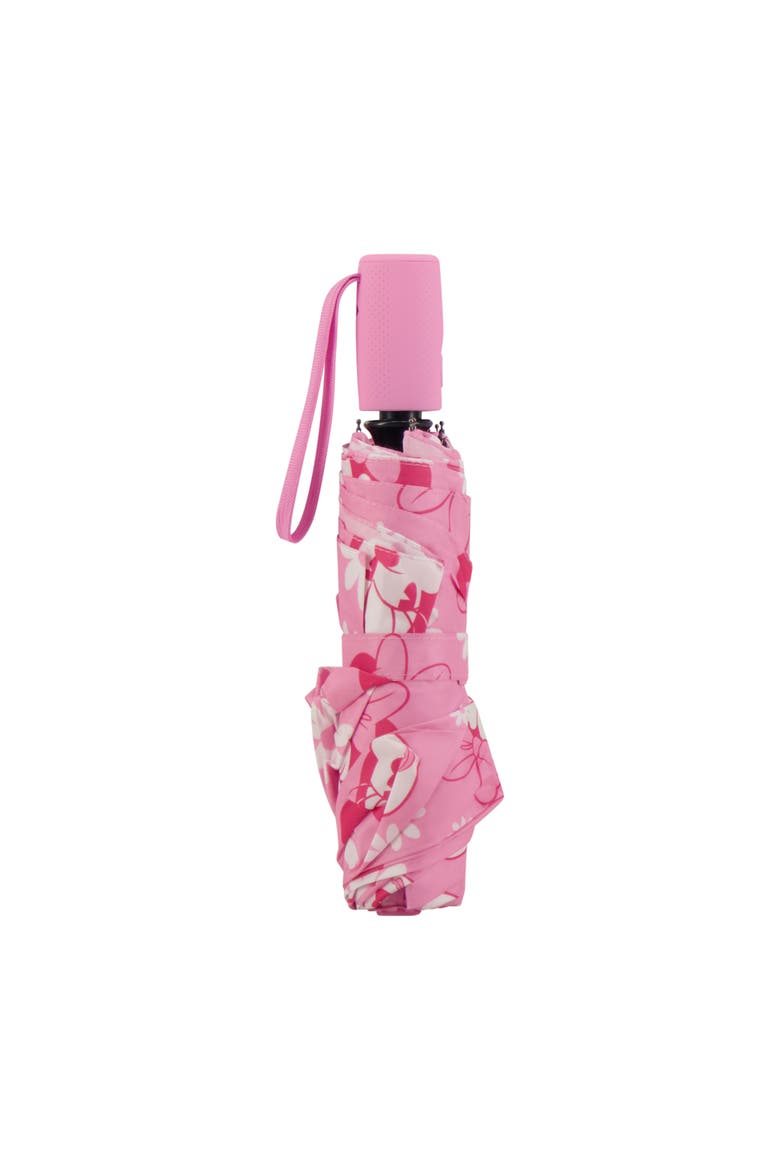 Minnie MouseFloral Umbrella, 39 Inch Arc, Pink  Compact, Lightweight & Travel-Friendly, Alternate, color, PINK