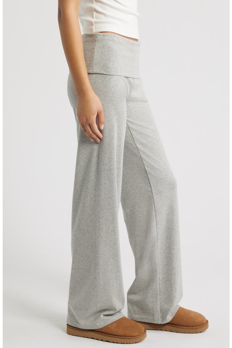Foldover Leggings, Alternate, color, GREY SOFT HEATHER