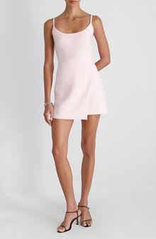 Whisper Asymmetric Hem Minidress