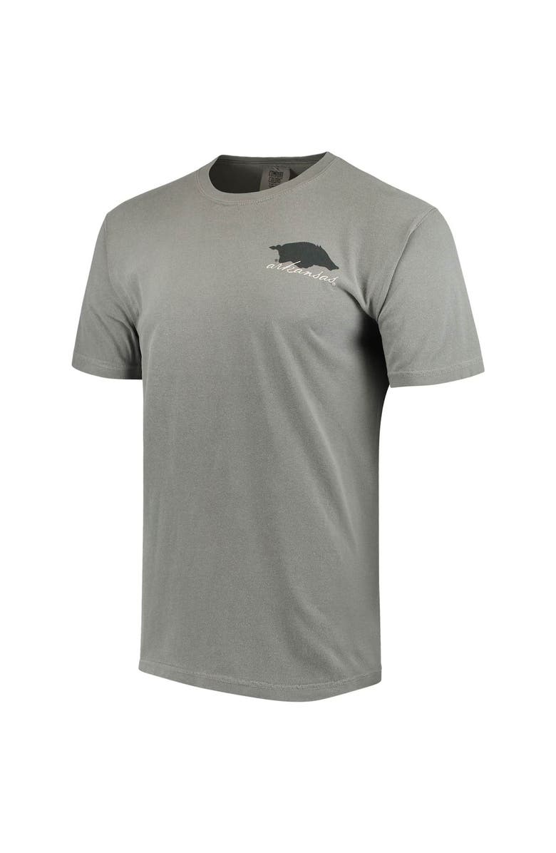 IMAGE ONE Men's Gray Arkansas Razorbacks Comfort Colors Local T-Shirt, Alternate, color, 