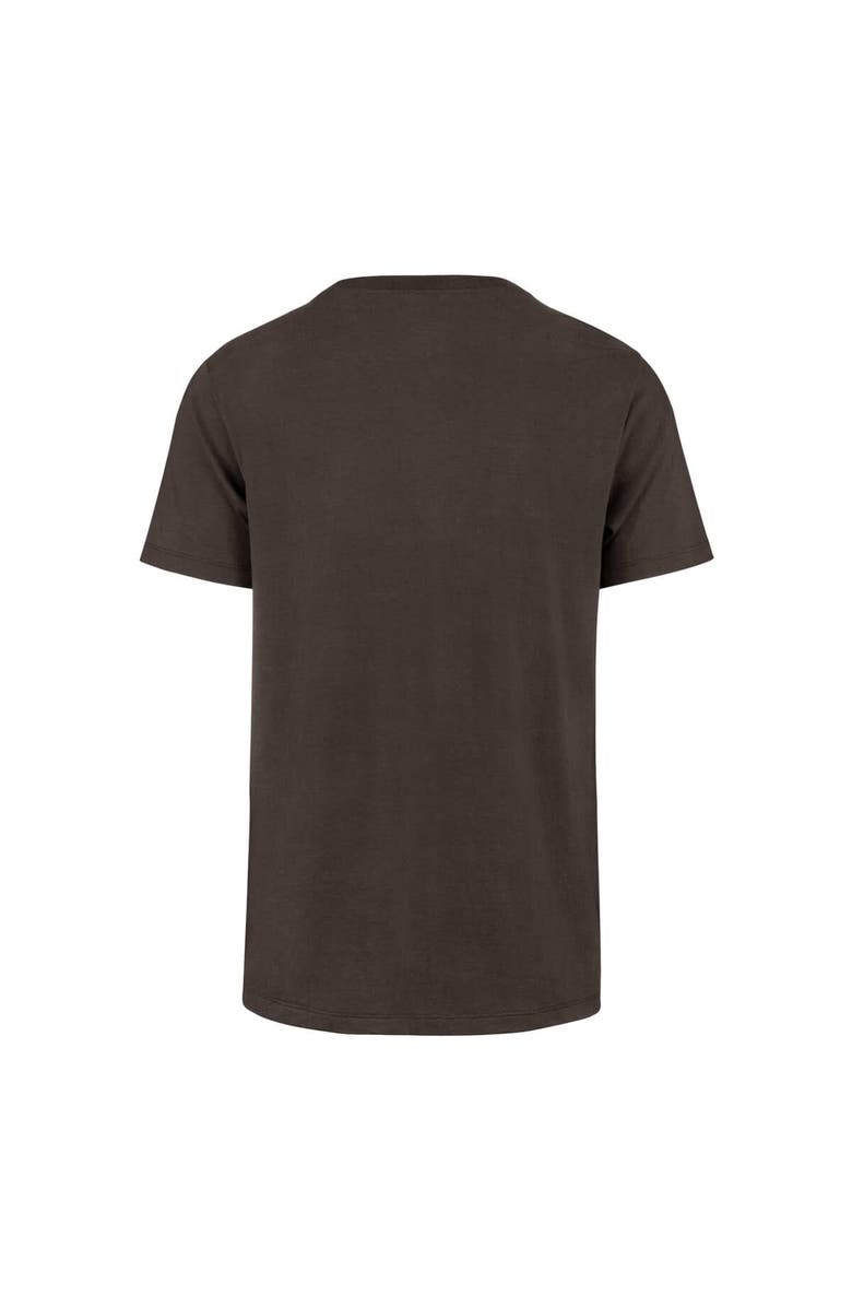 '47 Men's '47 Brown Cleveland Browns Stripe Splash Franklin Throwback T-Shirt, Alternate, color, Brown