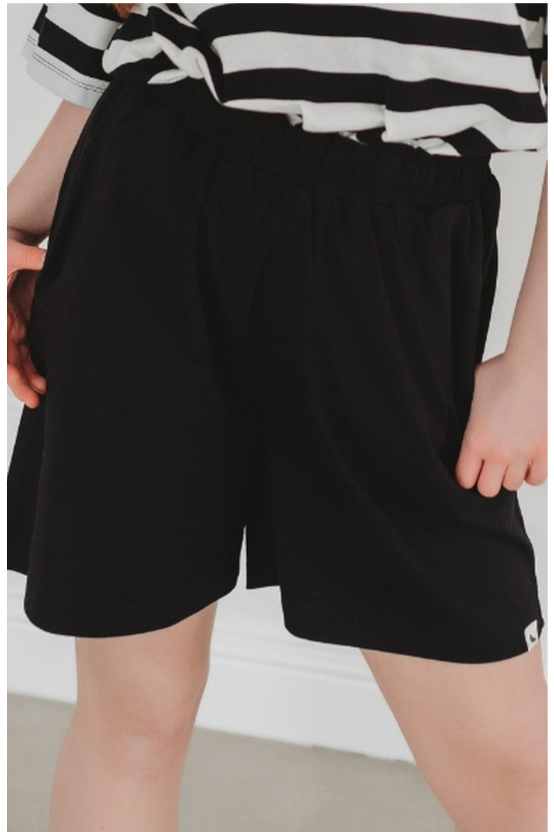 Organic Cotton Audrey Shorts, Main, color, Black