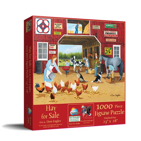 Hay For Sale 1000 piece Jigsaw Puzzle for Adults