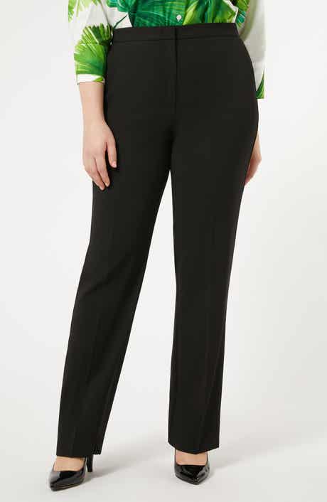 Marina Rinaldi Ghirba Virgin Wool Crepe Pants