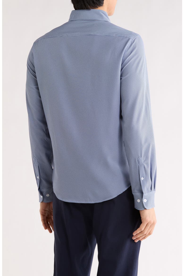 Micro Dot Tech Dress Shirt, Alternate, color, LIGHT BLUE