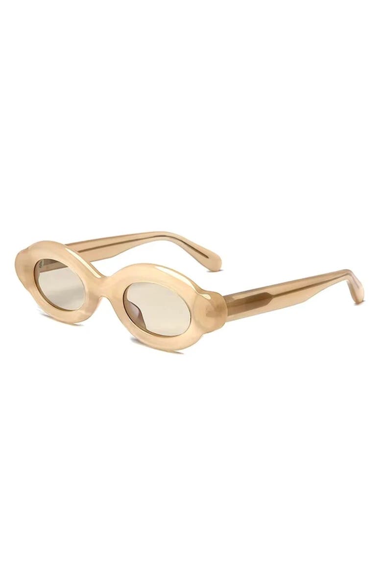 The Orbit Oval Acetate Sunglasses, Main, color, Pink