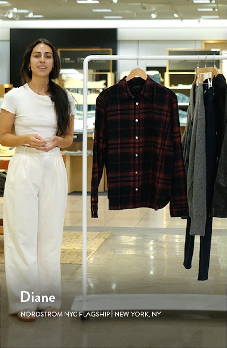 Thorn Plaid Flannel Button-Up Shirt, sales video thumbnail