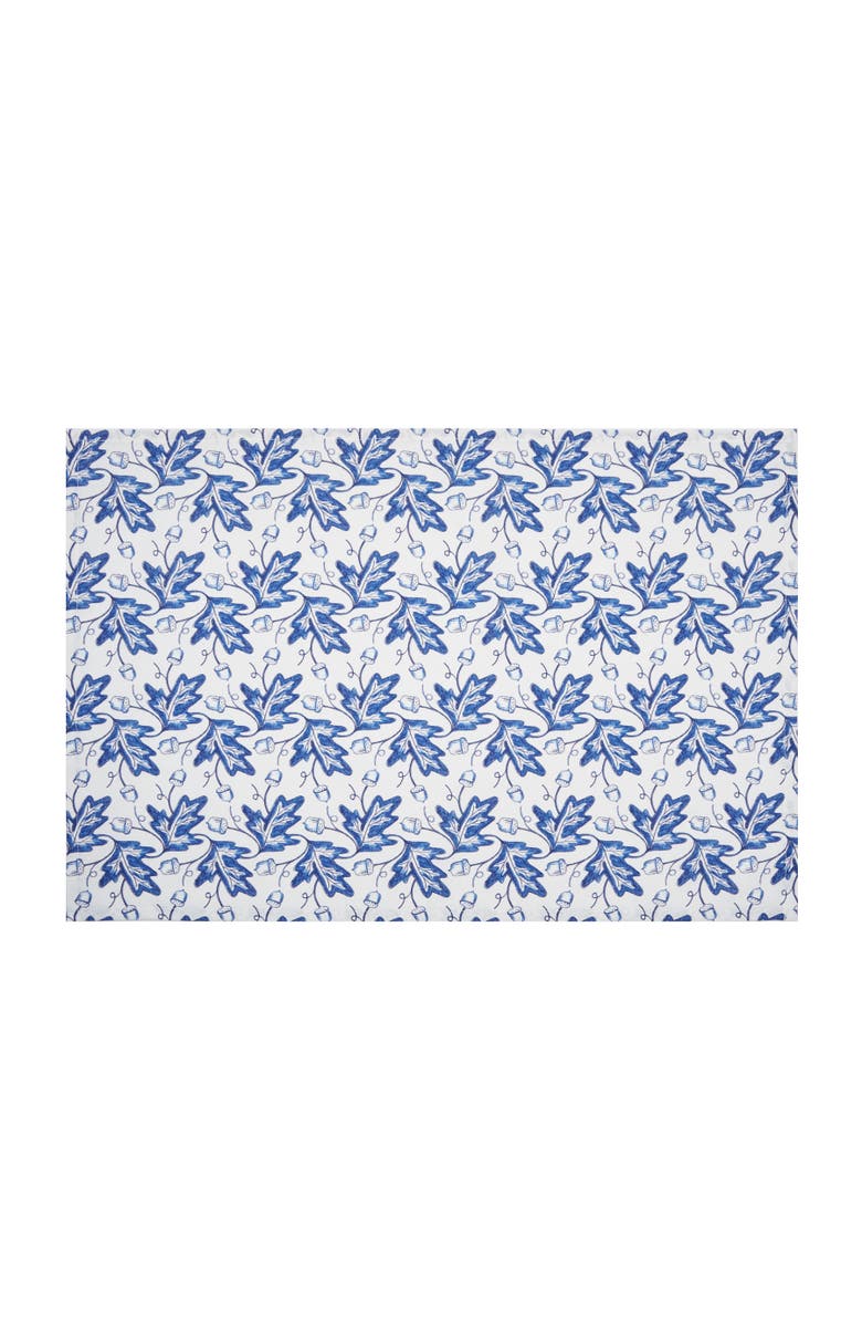 C&F Home Blue Leaves & Acorn Dishtowel, Main, color, Blue